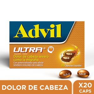 Advil Ultra Ibuprofenocafeina 20065 Mg Frasco X 20 Caps