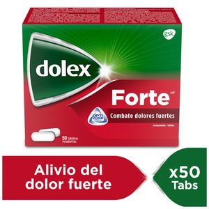 Dolex Forte Acetaminofencafeina 50065 Mg X 50 Tabl